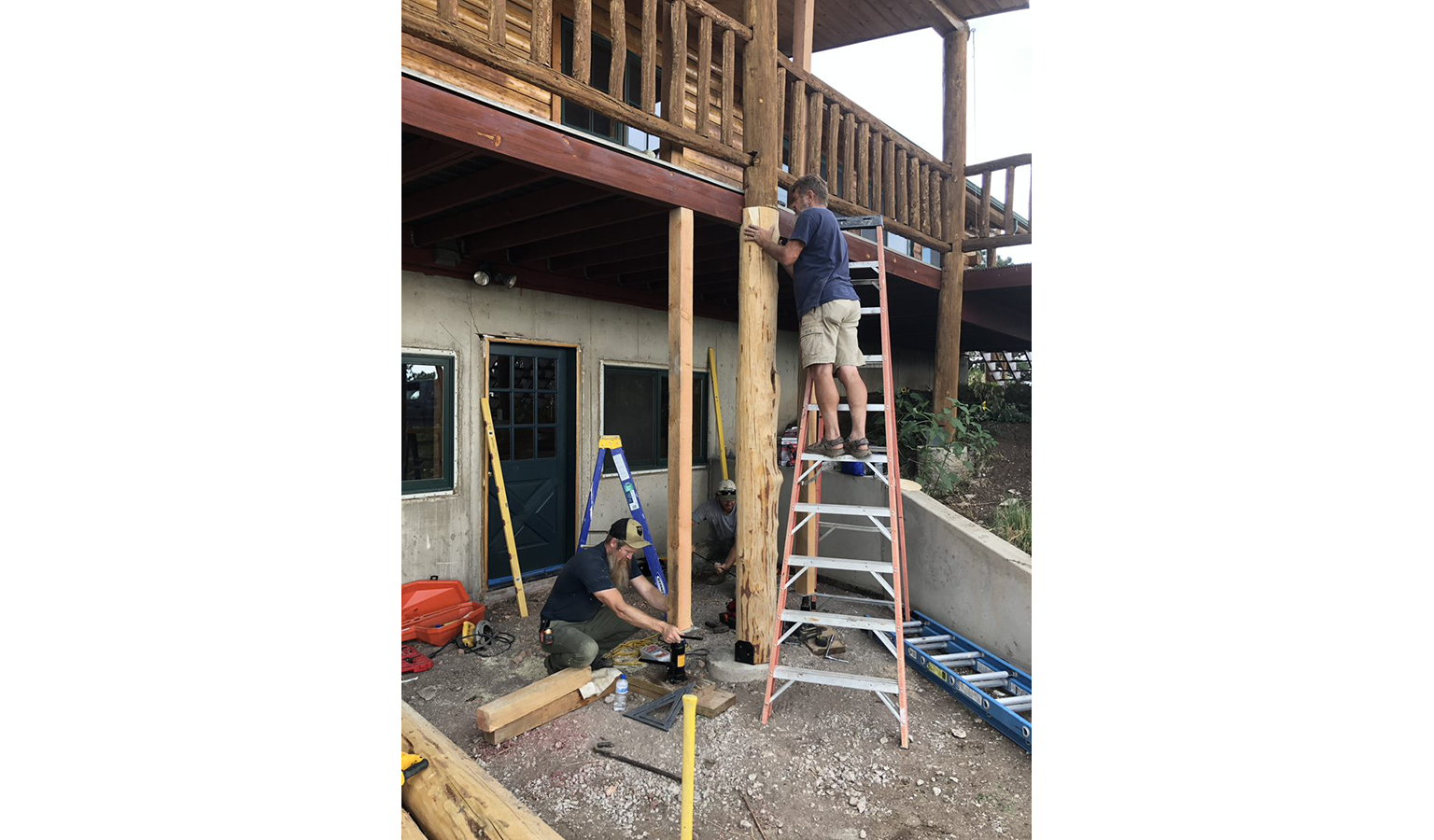 Engle Log Deck Restoration-1