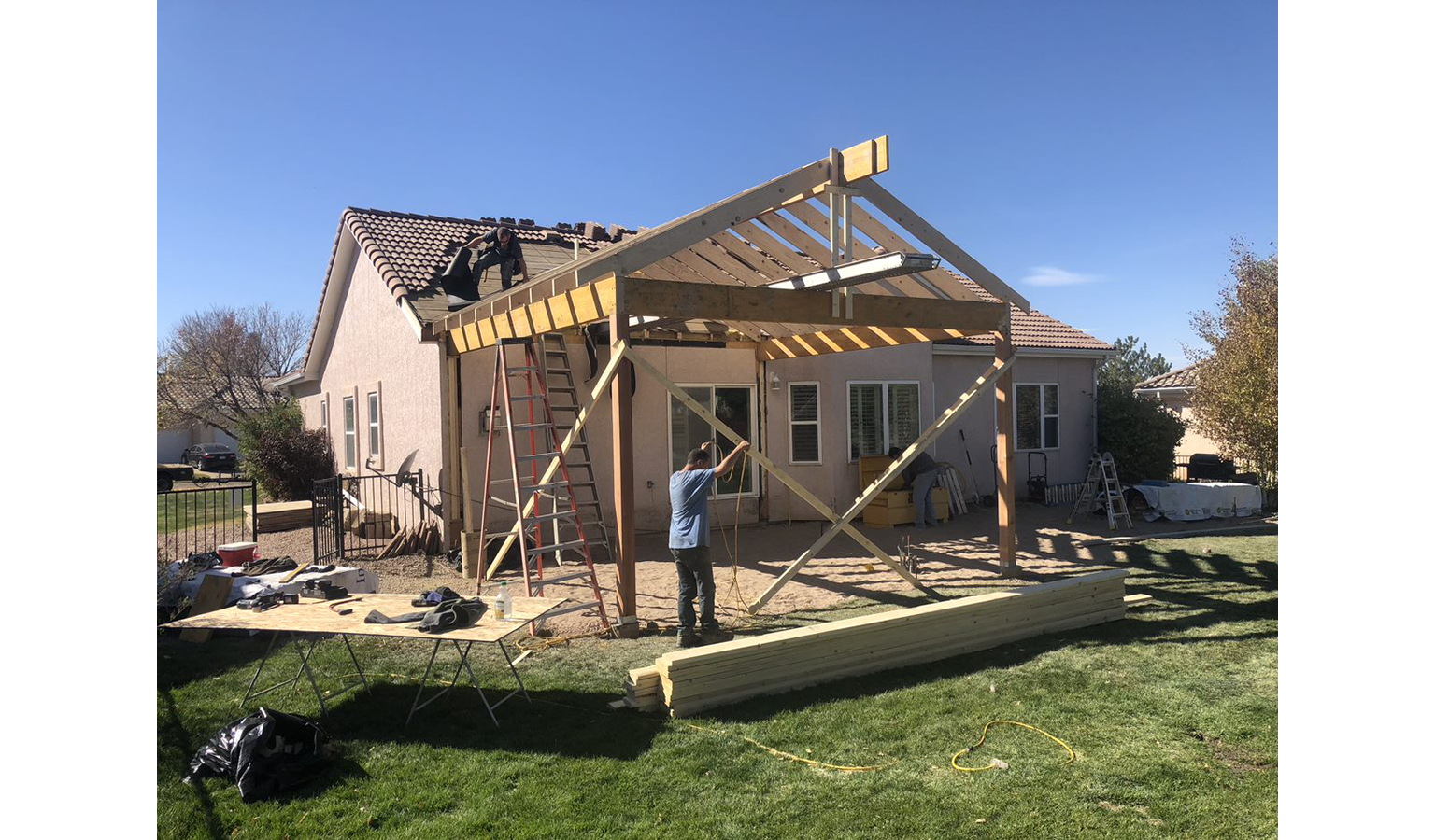 Ferguson Outdoor Kitchen Framing