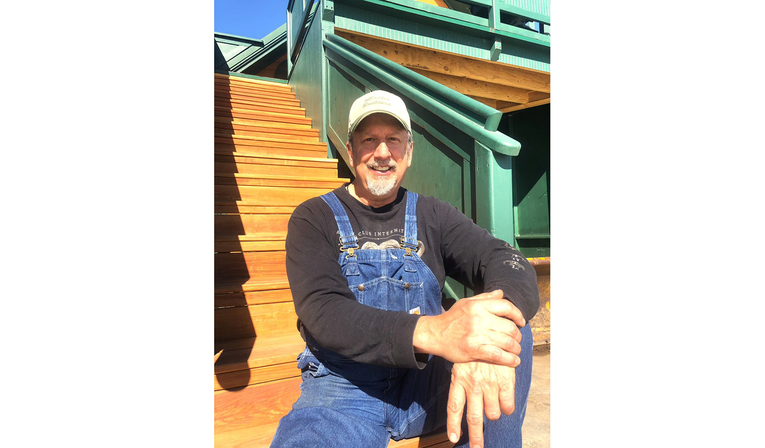 Frank at Deck Stairway